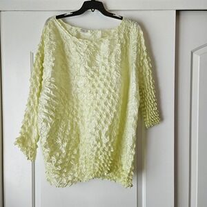 Magic Scarf XL - 4X Neon Green Yellow Kawaii Cyber Punk Stretch‎ Futuristic